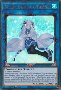 Yuki-Onna, the Icicle Mayakashi - Magnificent Mavens (MAMA) #MAMA-EN014 - Ultra Rare YuGiOh Trading Card