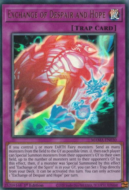 Exchange of Despair and Hope - Magnificent Mavens YuGiOh trading card