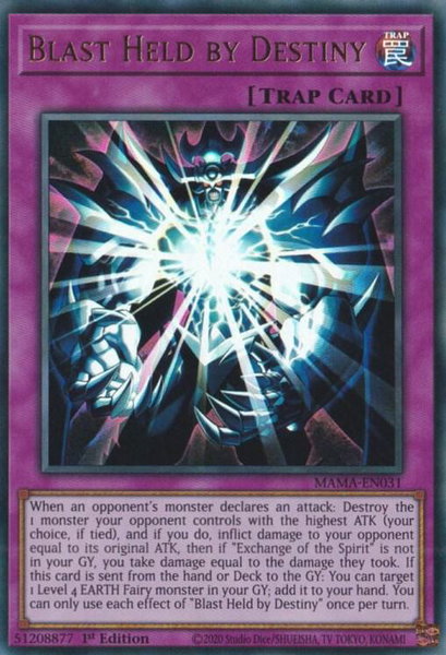 Blast Held by Destiny - Magnificent Mavens YuGiOh trading card