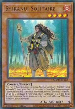 Shiranui Solitaire - Magnificent Mavens YuGiOh trading card