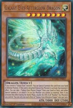 Galaxy-Eyes Afterglow Dragon - Magnificent Mavens YuGiOh trading card