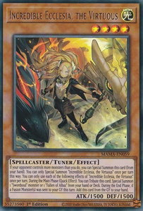 Incredible Ecclesia, the Virtuous - Magnificent Mavens (MAMA) #MAMA-EN059 - Ultra Rare YuGiOh Trading Card