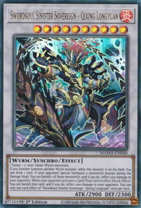 Swordsoul Sinister Sovereign - Qixing Longyuan - Magnificent Mavens (MAMA) #MAMA-EN040 - Ultra Rare YuGiOh Trading Card