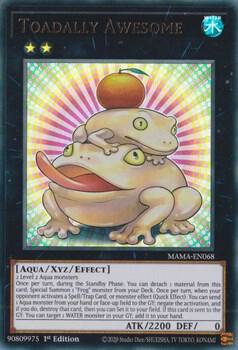 Toadally Awesome trading card from Magnificent Mavens Toadally Awesome - Magnificent Mavens YuGiOh trading card