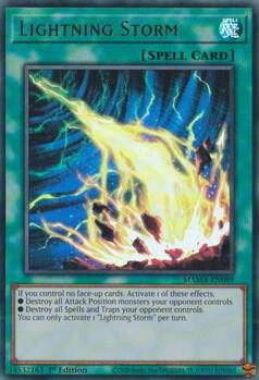 Lightning Storm trading card from Magnificent Mavens Lightning Storm - Magnificent Mavens YuGiOh trading card