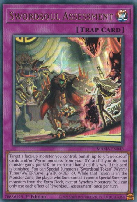 Swordsoul Assessment - Magnificent Mavens YuGiOh trading card