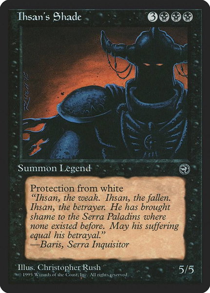Ihsan's Shade - Homelands Magic: The Gathering trading card