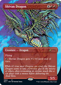 Shivan Dragon - Secret Lair Countdown Kit (SLC) #1993 - Rare Magic: The Gathering Trading Card