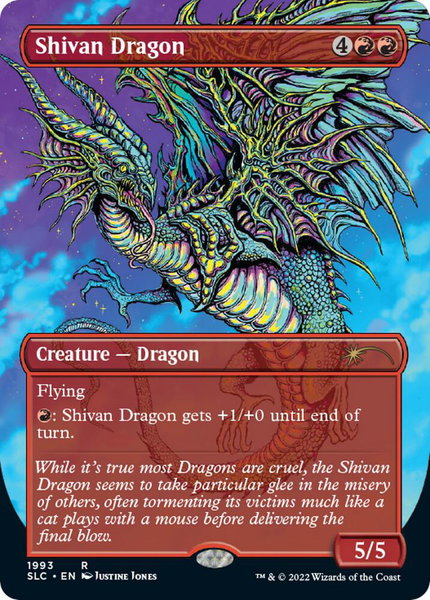 Shivan Dragon trading card from Secret Lair Countdown Kit Shivan Dragon - Secret Lair Countdown Kit Magic: The Gathering trading card