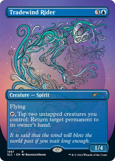 Tradewind Rider - Secret Lair Countdown Kit Magic: The Gathering trading card