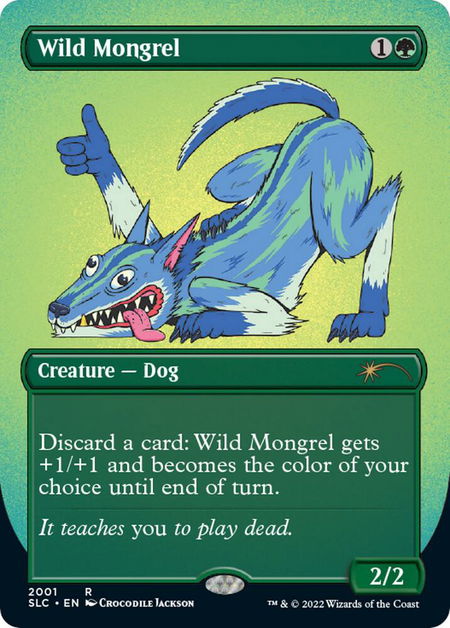 Wild Mongrel - Secret Lair Countdown Kit Magic: The Gathering trading card