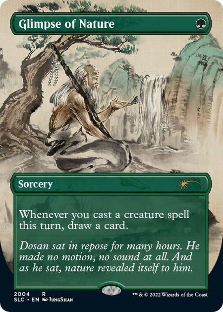 Glimpse of Nature - Secret Lair Countdown Kit Magic: The Gathering trading card