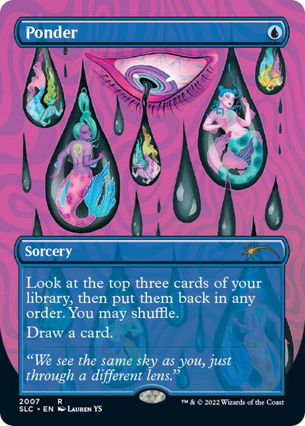 Ponder trading card from Secret Lair Countdown Kit Ponder - Secret Lair Countdown Kit Magic: The Gathering trading card
