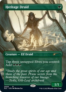 Heritage Druid - Secret Lair Countdown Kit (SLC) #2008 - Rare Magic: The Gathering Trading Card