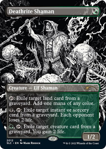 Deathrite Shaman trading card from Secret Lair Countdown Kit Deathrite Shaman - Secret Lair Countdown Kit Magic: The Gathering trading card