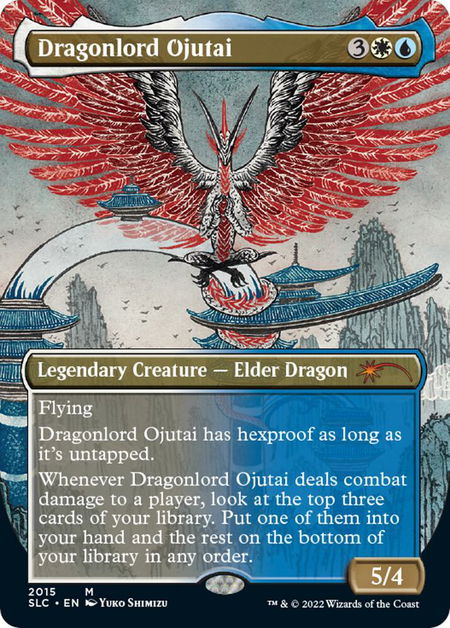 Dragonlord Ojutai - Secret Lair Countdown Kit Magic: The Gathering trading card