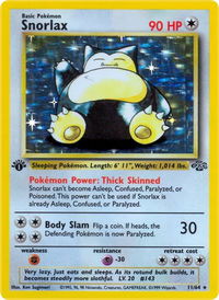 Snorlax (11) - Jungle (JU) #11/64 - Holo Rare Pokémon Trading Card