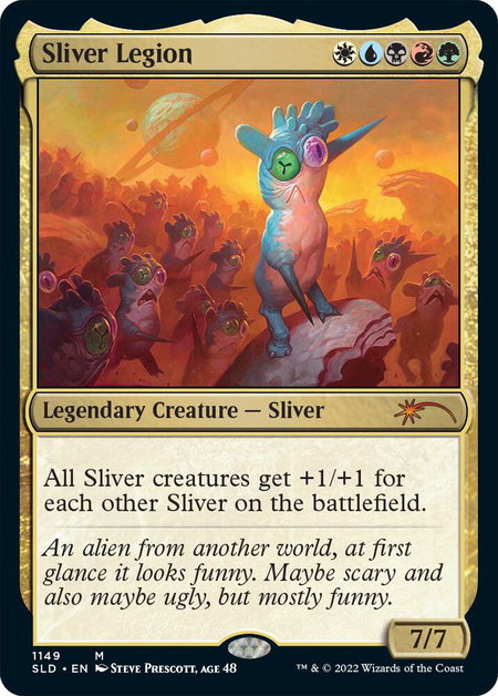 Sliver Legion (1149) trading card from Secret Lair Drop Series Sliver Legion (1149) - Secret Lair Drop Series Magic: The Gathering trading card
