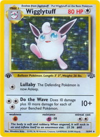 Wigglytuff (16) - Jungle (JU) #16/64 - Holo Rare Pokémon Trading Card
