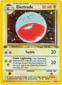Electrode (2) - Jungle (JU) #02/64 - Holo Rare Pokémon Trading Card
