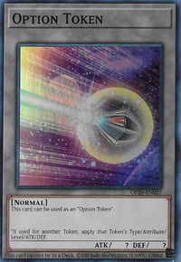 Option Token - OTS Tournament Pack 20 (OP20) #OP20-EN027 - Super Rare YuGiOh Trading Card