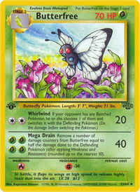 Butterfree - Jungle (JU) #33/64 - Uncommon Pokémon Trading Card