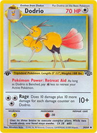 Dodrio - Jungle (JU) #34/64 - Uncommon Pokémon Trading Card