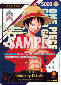 Monkey.D.Luffy - ST01-001 [Serial Number] - One Piece Promotion Cards (OP-PR) #ST01-001 - Promo One Piece Trading Card