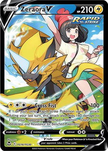 Zeraora V - SWSH12: Silver Tempest Trainer Gallery (SWSH12: TG) #TG16/TG30 - Ultra Rare Pokémon Trading Card