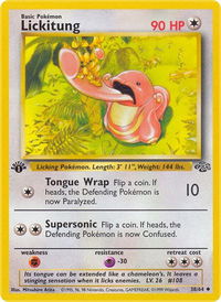 Lickitung - Jungle (JU) #38/64 - Uncommon Pokémon Trading Card