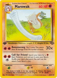 Marowak - Jungle (JU) #39/64 - Uncommon Pokémon Trading Card