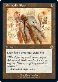 Ashnod's Altar (Schematic) - The Brothers' War: Retro Frame Artifacts (BRR) #67 - Rare Magic: The Gathering Trading Card