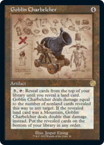 Goblin Charbelcher (Schematic) - The Brothers' War: Retro Frame Artifacts (BRR) #81 - Rare Magic: The Gathering Trading Card