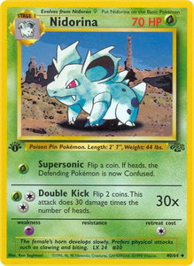 Nidorina - Jungle (JU) #40/64 - Uncommon Pokémon Trading Card