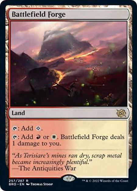 Battlefield Forge - The Brothers' War Magic: The Gathering trading card
