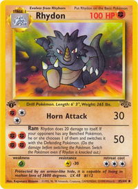 Rhydon - Jungle (JU) #45/64 - Uncommon Pokémon Trading Card