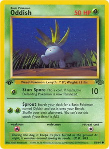 Oddish - Jungle (JU) #58/64 - Common Pokémon Trading Card