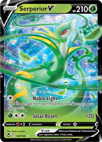 Serperior V - SWSH12: Silver Tempest (SWSH12) #007/195 - Ultra Rare Pokémon Trading Card
