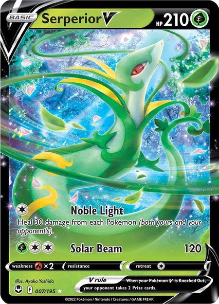 Serperior V - SWSH12: Silver Tempest Pokémon trading card