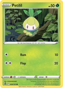 Petilil - SWSH12: Silver Tempest (SWSH12) #009/195 - Common Pokémon Trading Card