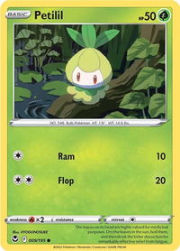 Petilil - SWSH12: Silver Tempest (SWSH12) #009/195 - Common Pokémon Trading Card