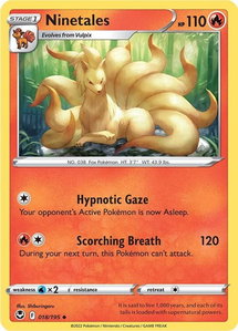 Ninetales - SWSH12: Silver Tempest (SWSH12) #018/195 - Uncommon Pokémon Trading Card