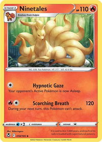 Ninetales - SWSH12: Silver Tempest (SWSH12) #018/195 - Uncommon Pokémon Trading Card