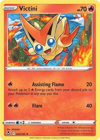 Victini - SWSH12: Silver Tempest (SWSH12) #023/195 - Rare Pokémon Trading Card