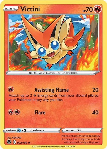 Victini - SWSH12: Silver Tempest Pokémon trading card