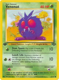 Venonat - Jungle (JU) #63/64 - Common Pokémon Trading Card