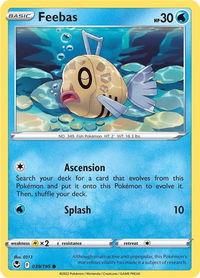 Feebas - SWSH12: Silver Tempest (SWSH12) #039/195 - Common Pokémon Trading Card