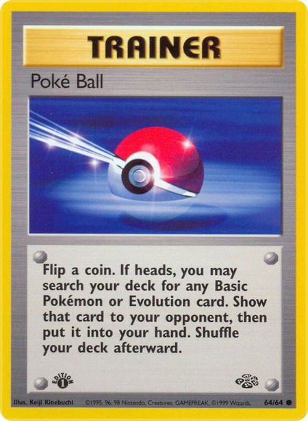 Poke Ball - Jungle Pokémon trading card