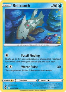 Relicanth - SWSH12: Silver Tempest (SWSH12) #044/195 - Common Pokémon Trading Card
