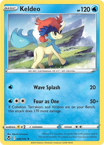 Keldeo - SWSH12: Silver Tempest (SWSH12) #046/195 - Rare Pokémon Trading Card